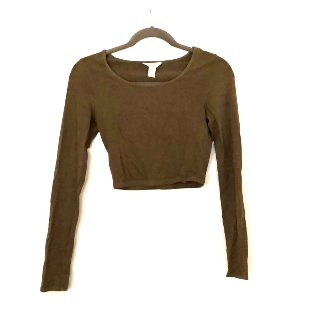 Long sleeve crop top